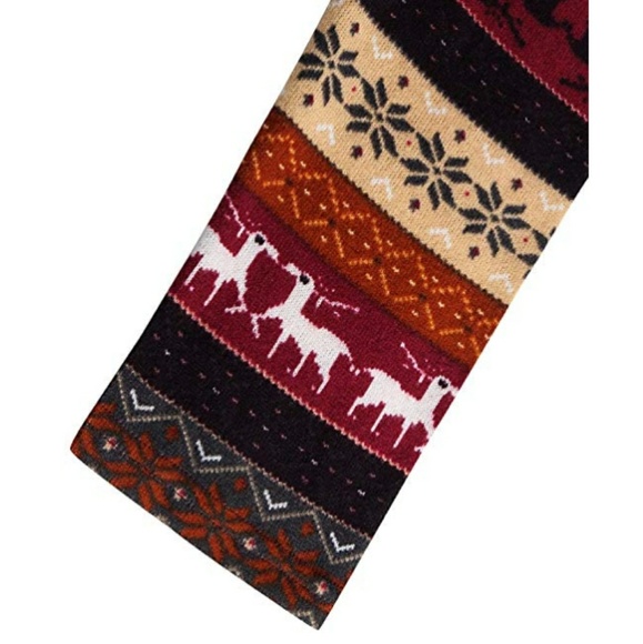 🆕⭐Plus Cozy red wine cowl neck deer tunic top - Picture 6 of 9